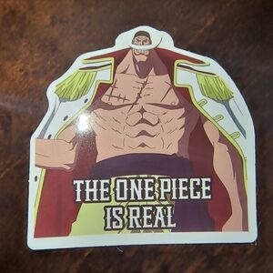 One Piece Is Real Sticker — Anime Marine Admiral Design